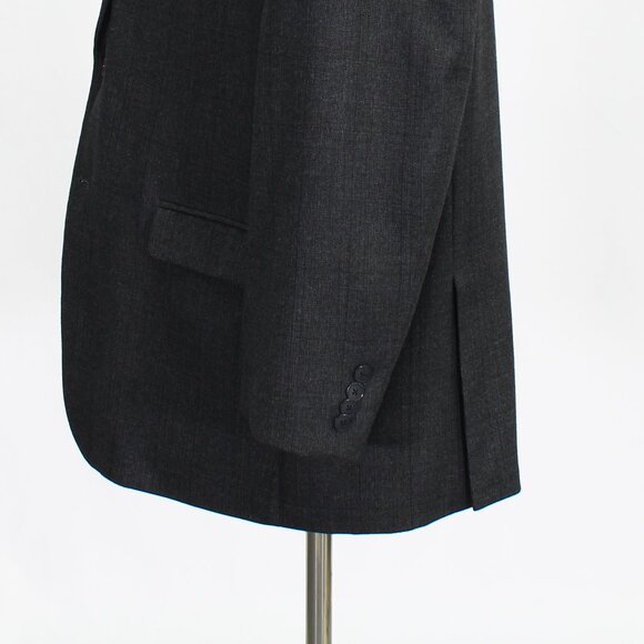 Van Heusen 50R Gray Check Polyester 2-Button Sport Coat Blazer Jacket P2… - Picture 8 of 11